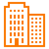 Apartment building icon for multi-family and HOA EV charging solutions in the Denver metro by Cu Solutions
