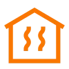 Icon representing gas and electric furnace installation and replacement service by Cu Solutions