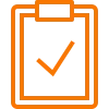 Icon showing duct inspection and sealing services to improve comfort and air quality