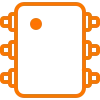 Orange electrical panel icon representing Cu Solutions integrated EV charger and electrical services for Denver, CO homes.