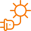 Icon for solar plus battery backup installation service from Cu Solutions in Denver