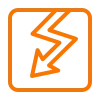 Voltage symbol icon representing Cu Solutions electrical subpanel installation for Denver area homes.