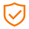 Shield with check mark icon representing Cu Solutions whole home surge protection.