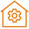 House icon representing professional Level 2 home EV charger installation for homeowners