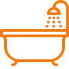 Bathtub icon representing bathroom remodeling services in Denver by Cu Solutions