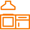 Kitchen cabinet icon representing kitchen remodeling services in Denver by Cu Solutions