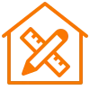 Tenant improvement and finish icon representing Denver commercial build out services by Cu Solutions