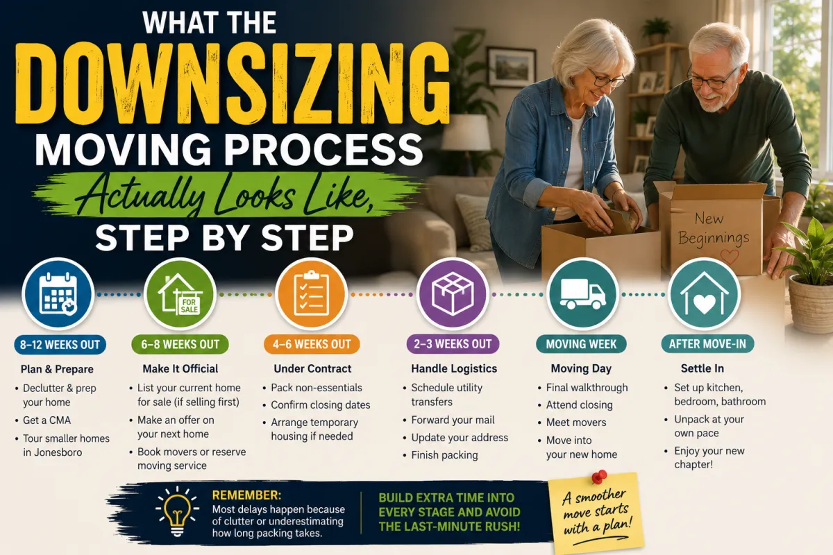 What the Downsizing Moving Process Actually Looks Like, Step by Step
