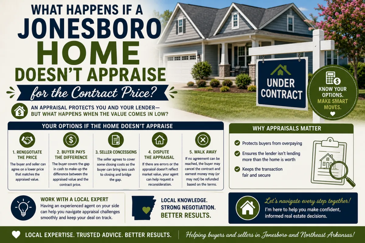 What Happens If a Jonesboro Home Doesn't Appraise for the Contract Price?