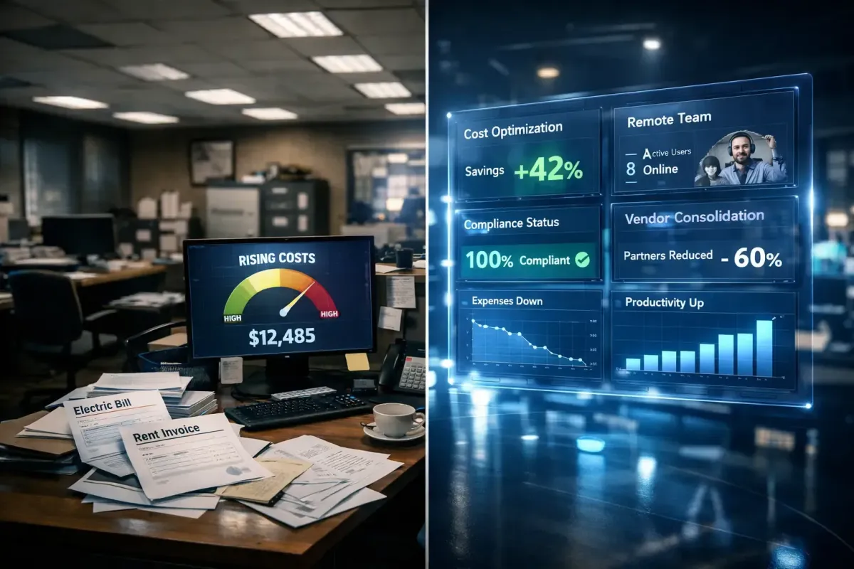 Physical vs. Virtual Office Cost: A Data-Driven Comparison