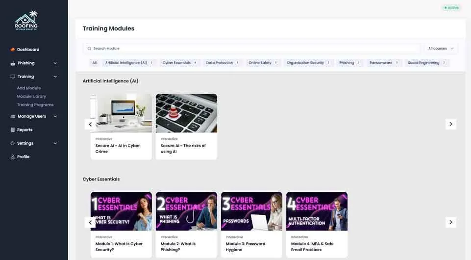 training modules for Cyber security awareness nz