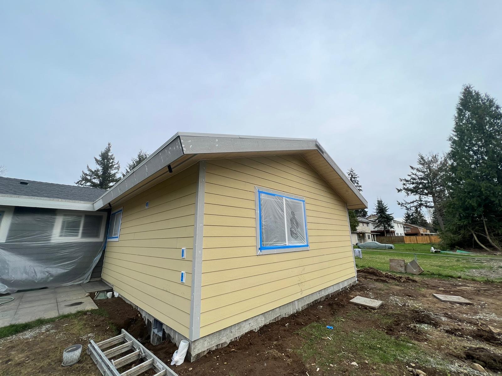 Completed home addition by Banegas Construction Consultants