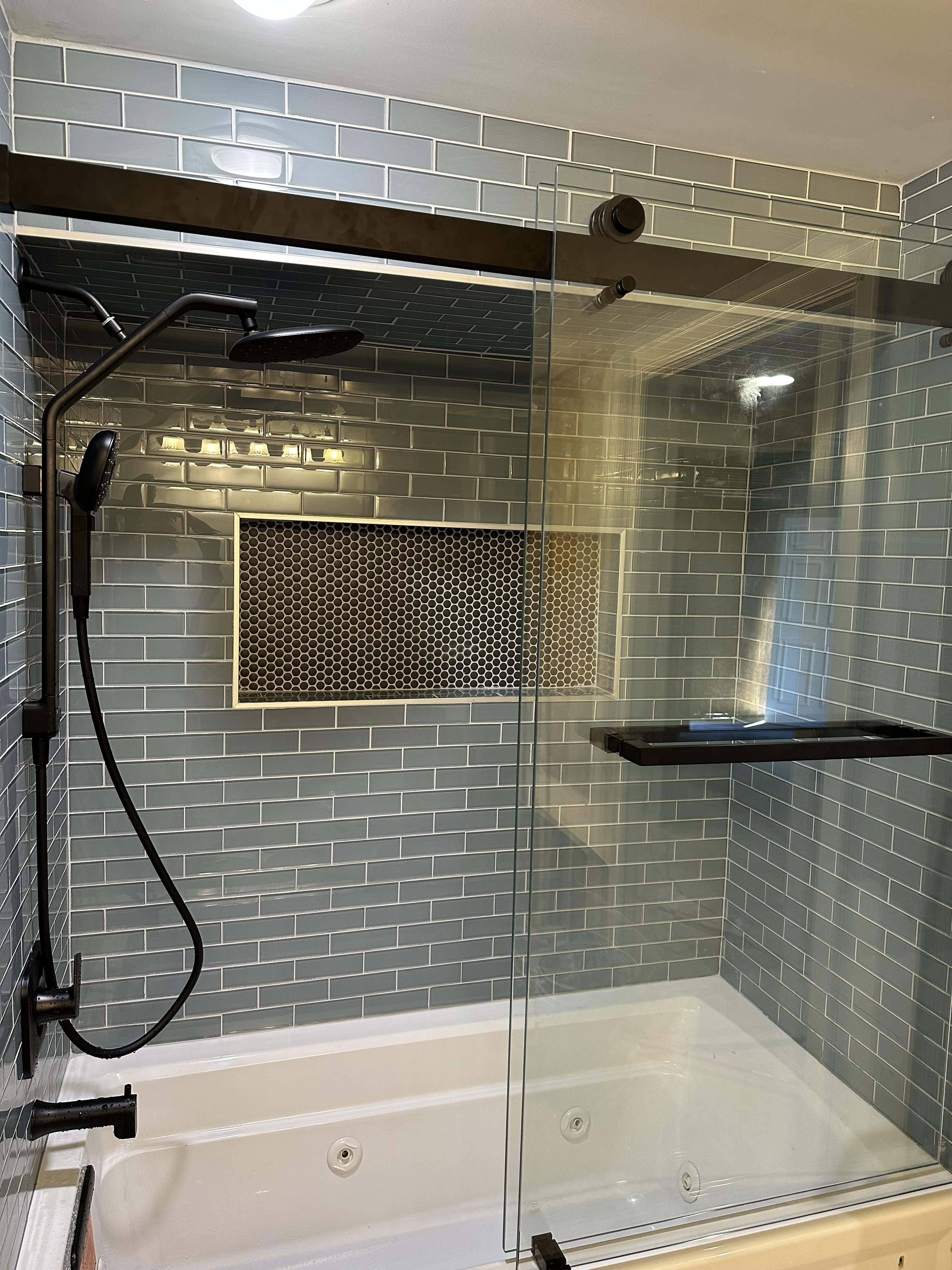 Bathroom remodeling project by Banegas Construction Consultants