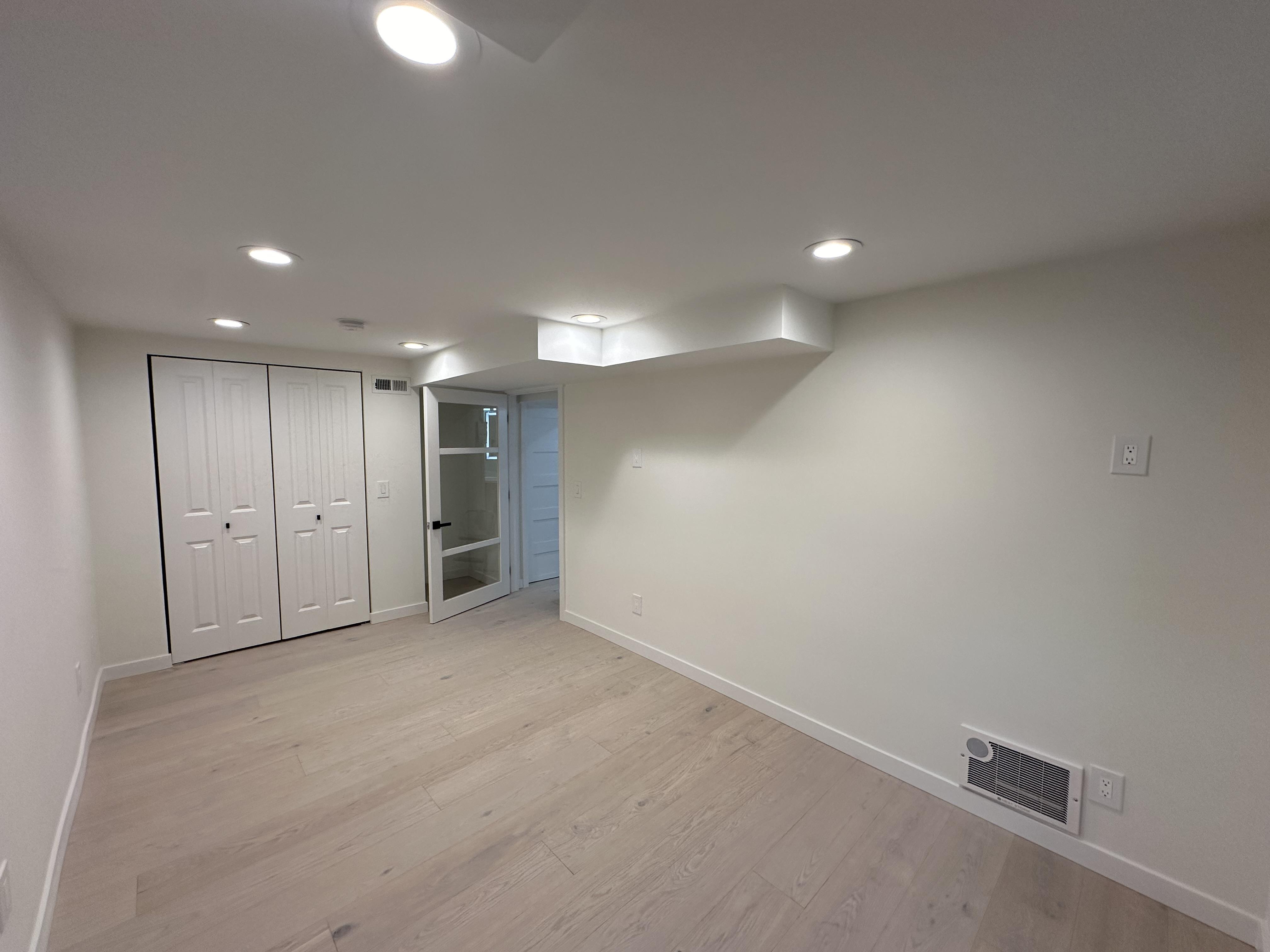 Finished basement remodeling by Banegas Construction Consultants