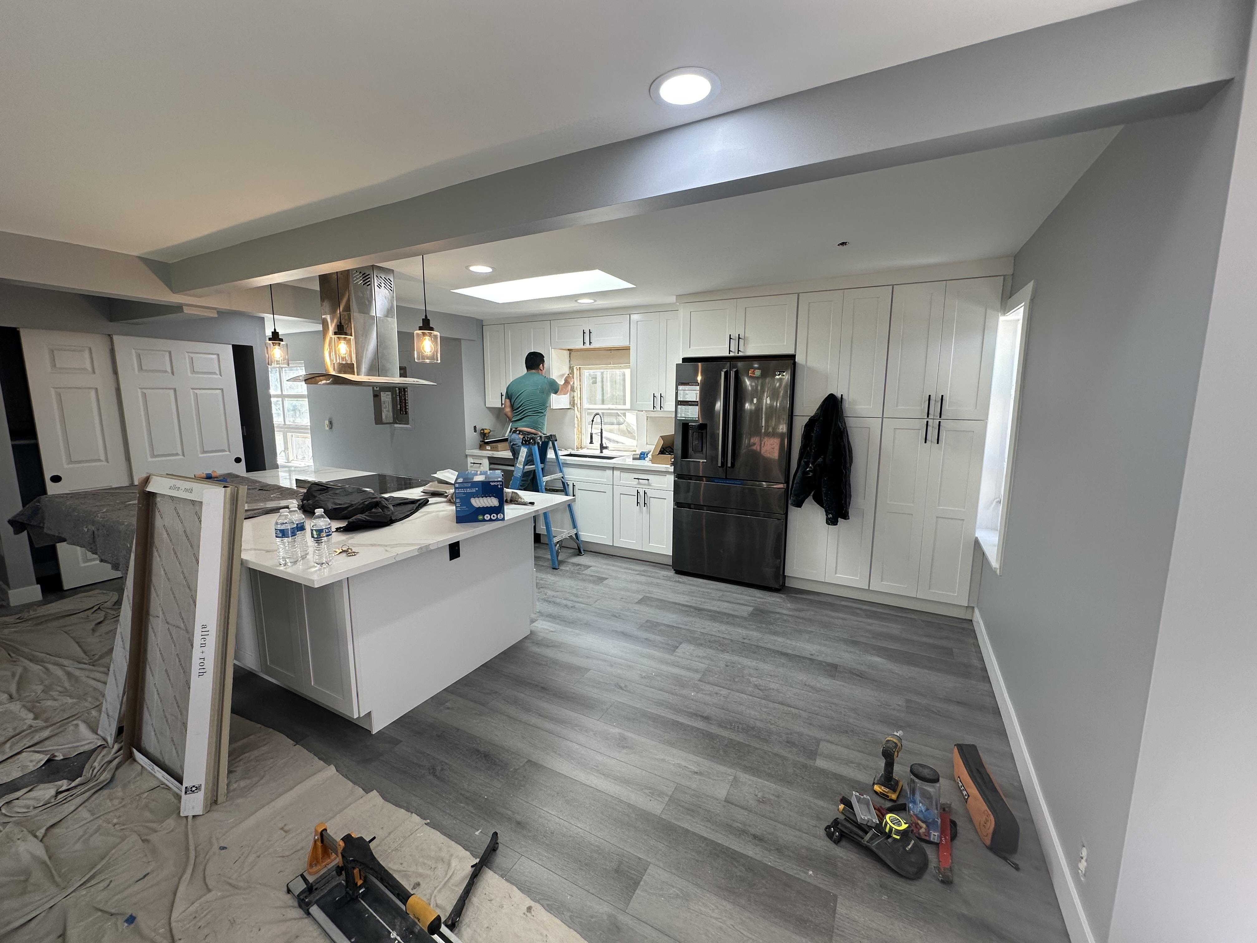 Kitchen remodeling project by Banegas Construction Consultants