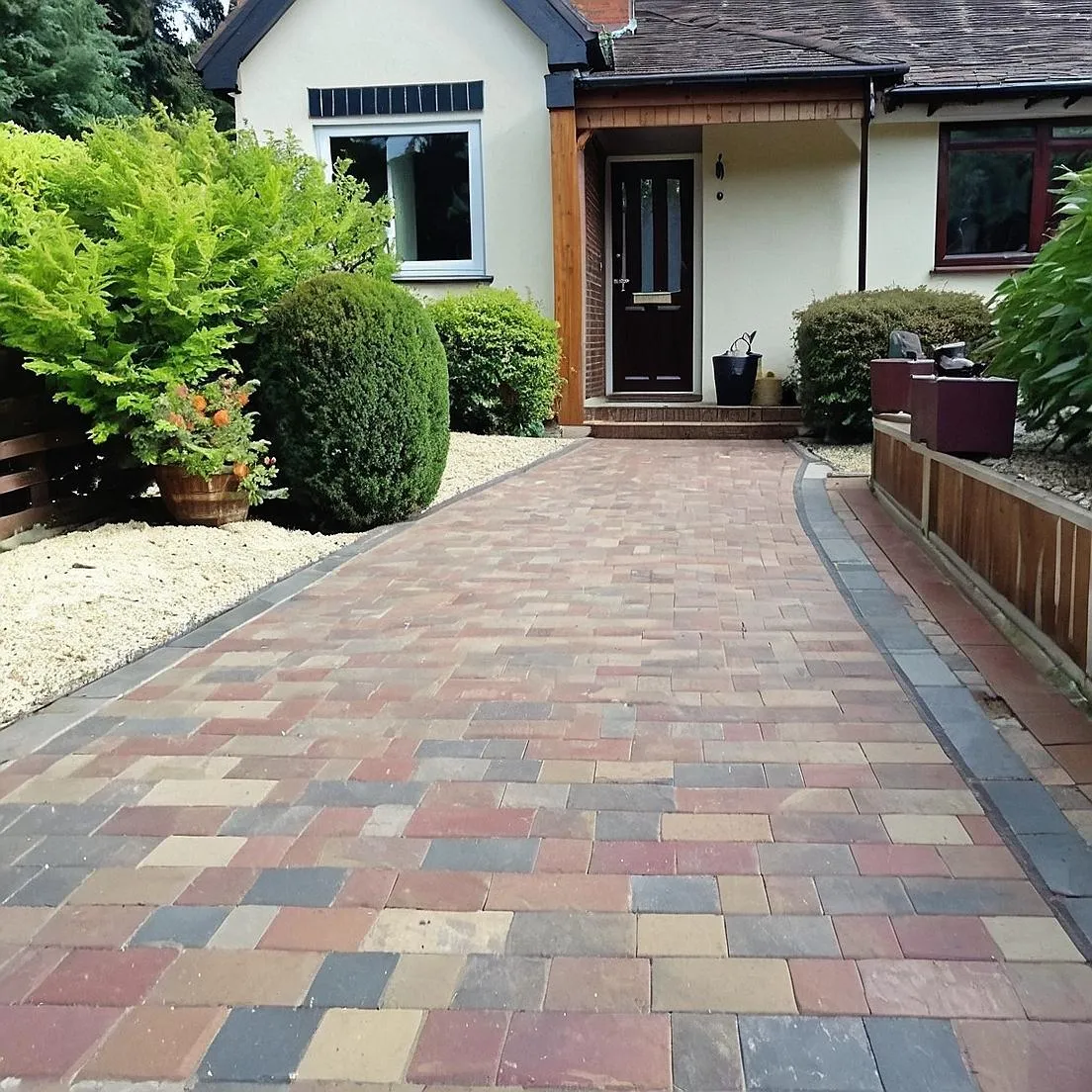 paved block driveway