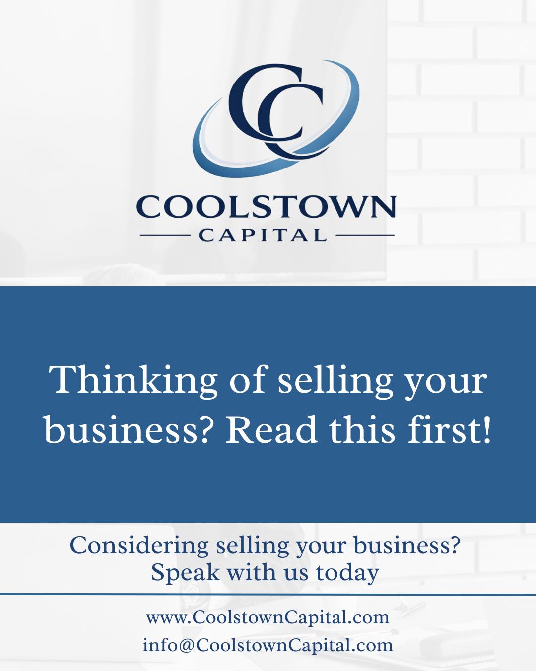 Thinking of Selling Your Business? Read This First!