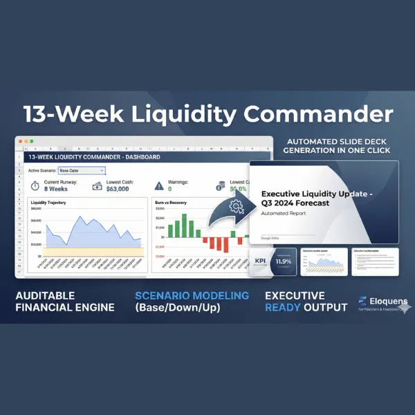 13-Week Liquidity Commander - Sheet & Slides