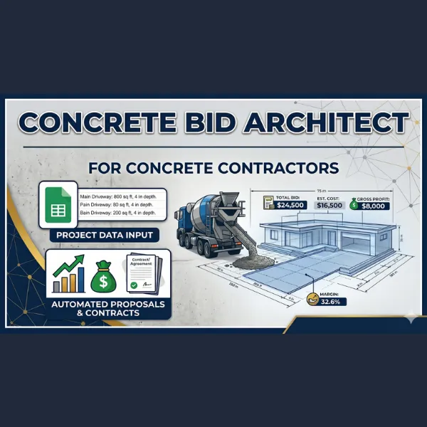 Concrete Bid Architect: Automated Estimator and Contract Generator
