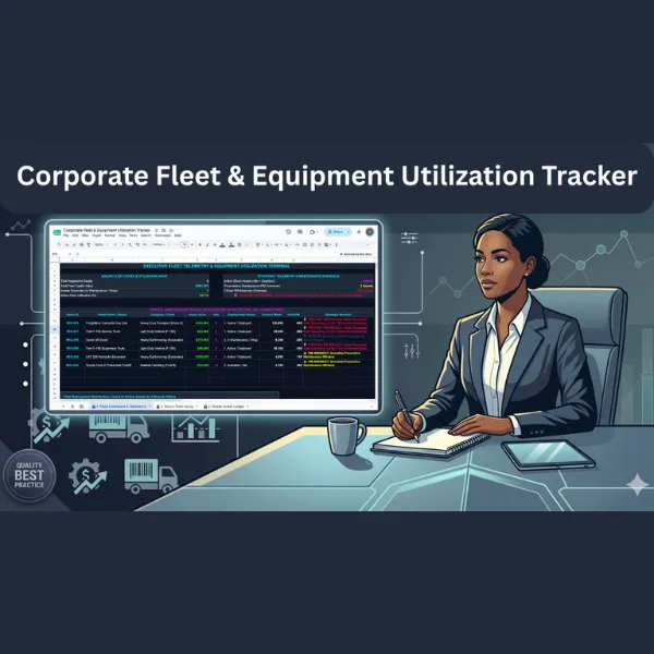Corporate Fleet & Equipment Utilization Tracker - Google Sheet