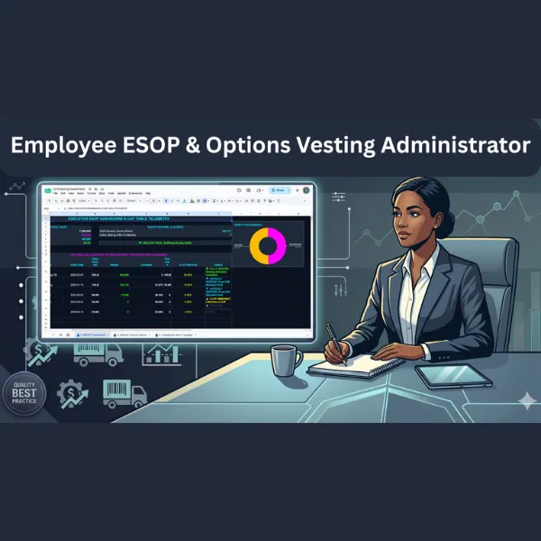 Employee ESOP & Options Vesting Administrator - Google Sheet