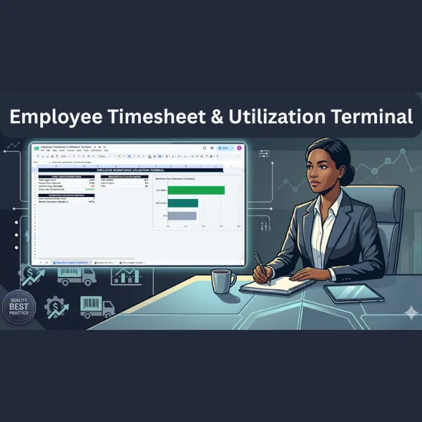 Employee Timesheet & Utilization Terminal - Google Sheet
