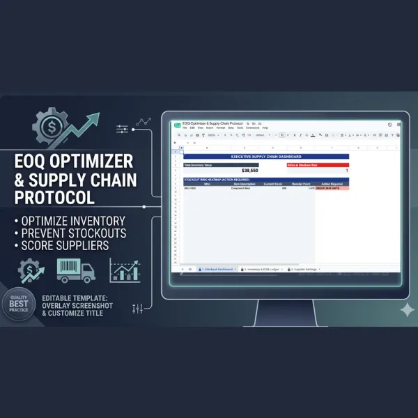 EOQ Optimizer & Supply Chain Protocol - Google Sheet