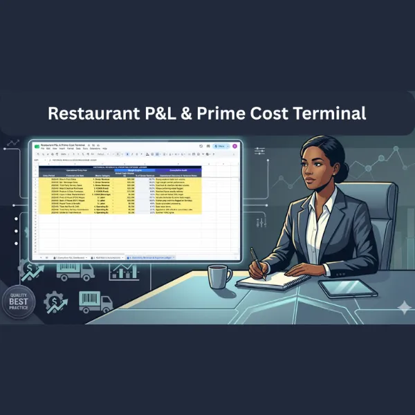 Restaurant P&L & Prime Cost Terminal - Google Sheet