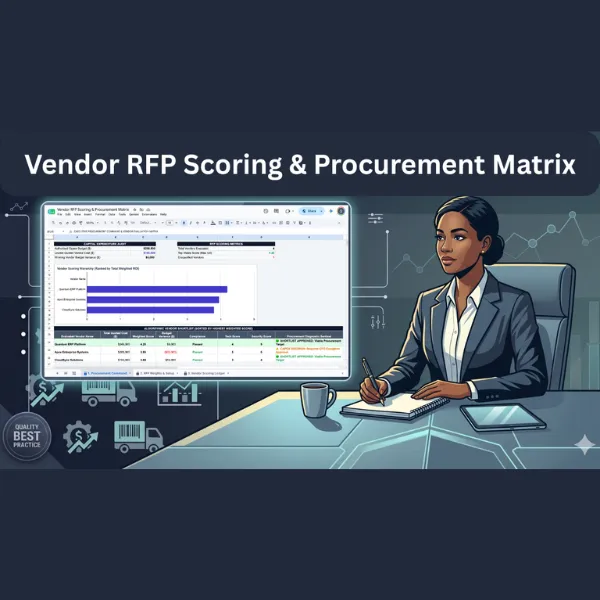 Vendor RFP Scoring & Procurement Matrix - Google Sheet