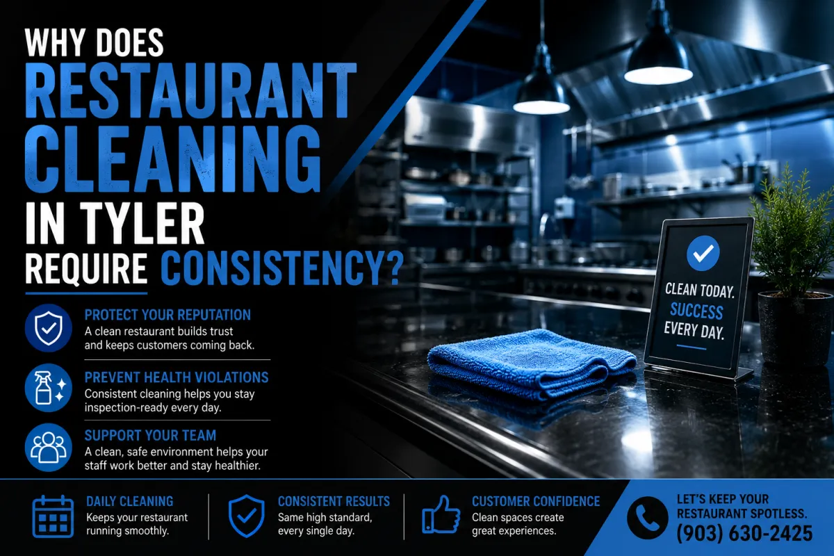 Why Does Restaurant Cleaning in Tyler Require Consistency?