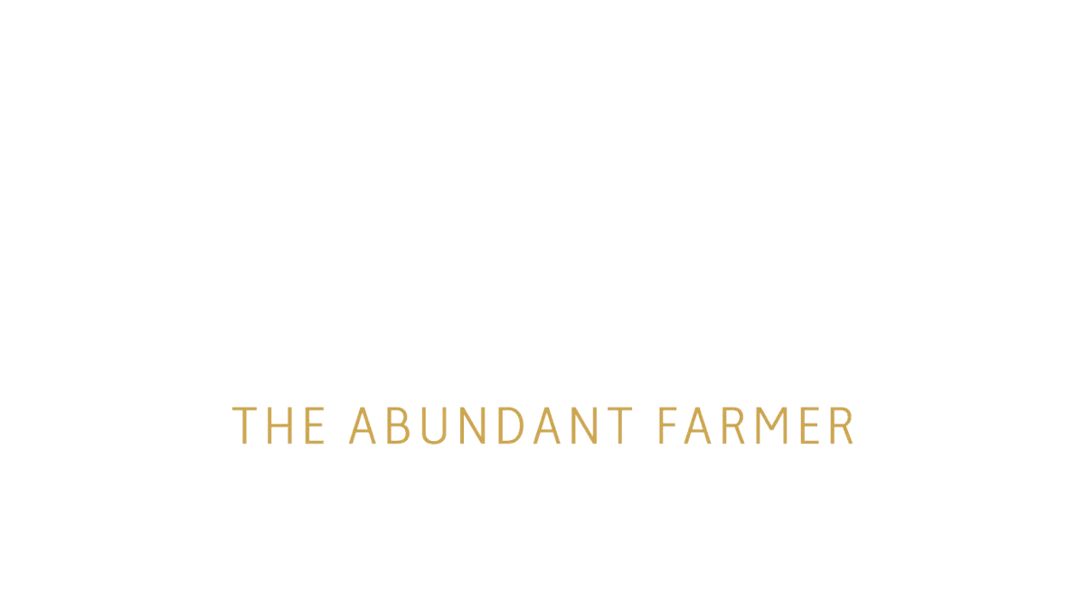 Hayley Grosser The Abundant Farmer white logo