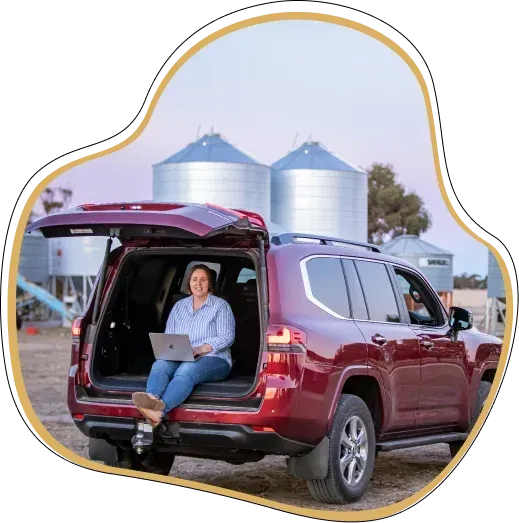 Man and lady on farm