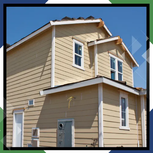 Siding repair work on a Mount Vernon, WA home exterior 