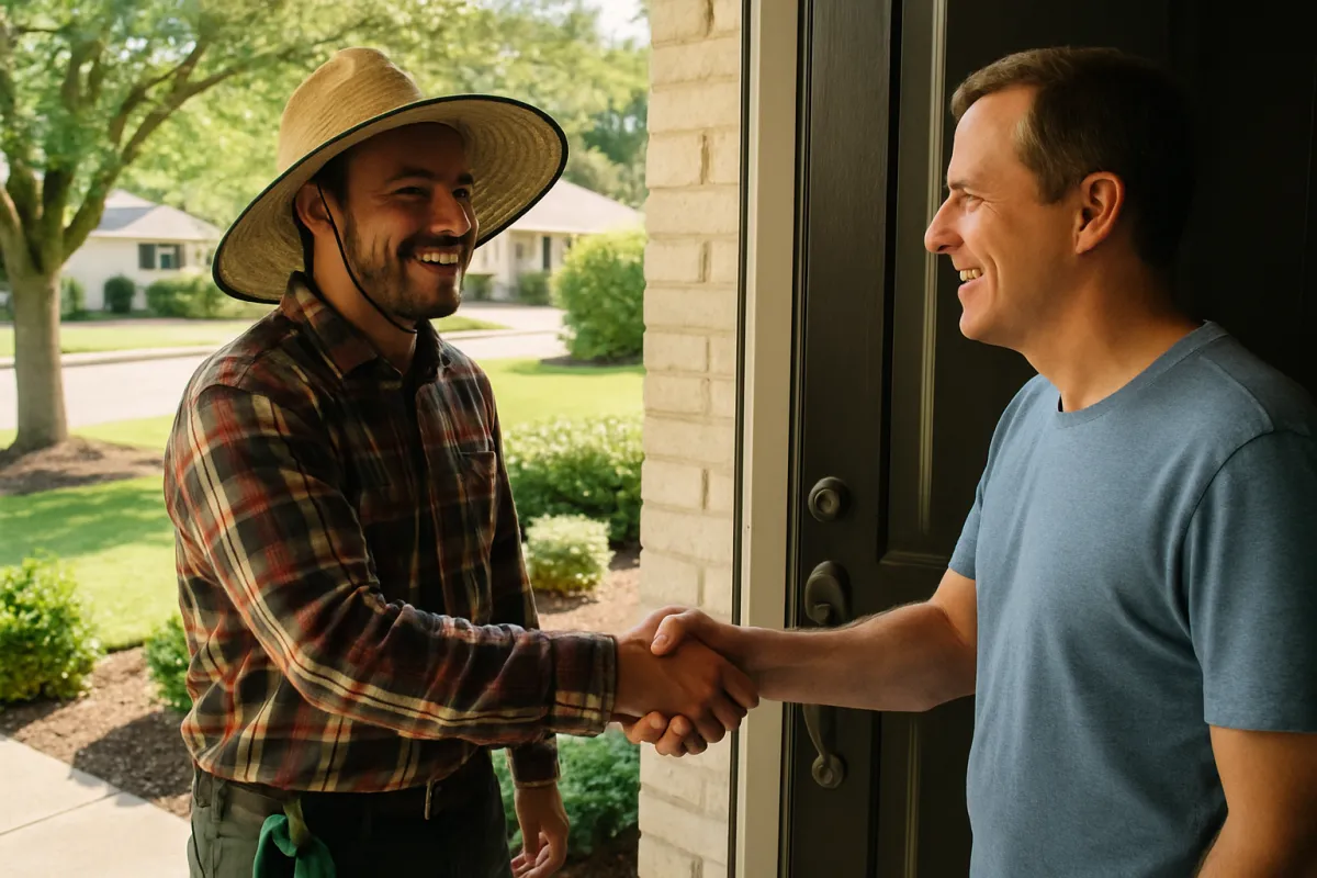 Plants thrive inside a light-filled greenhouse.
