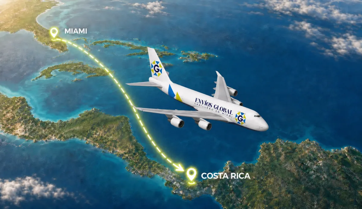 Paquetes listos para envío desde Estados Unidos a Costa Rica (Envíos Global)