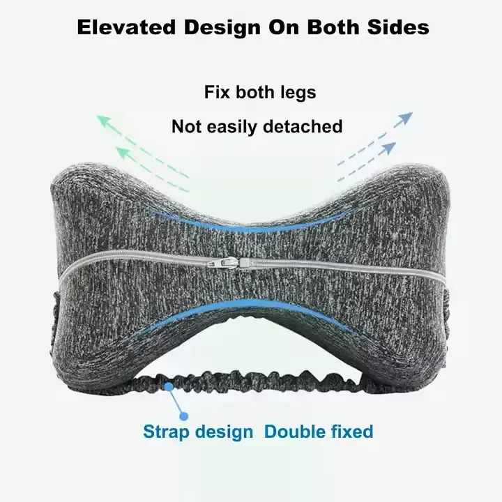 Ortopedisk knepute med ergonomisk design og dobbelt feste – ideell for smerter i hofter, ben og rygg.