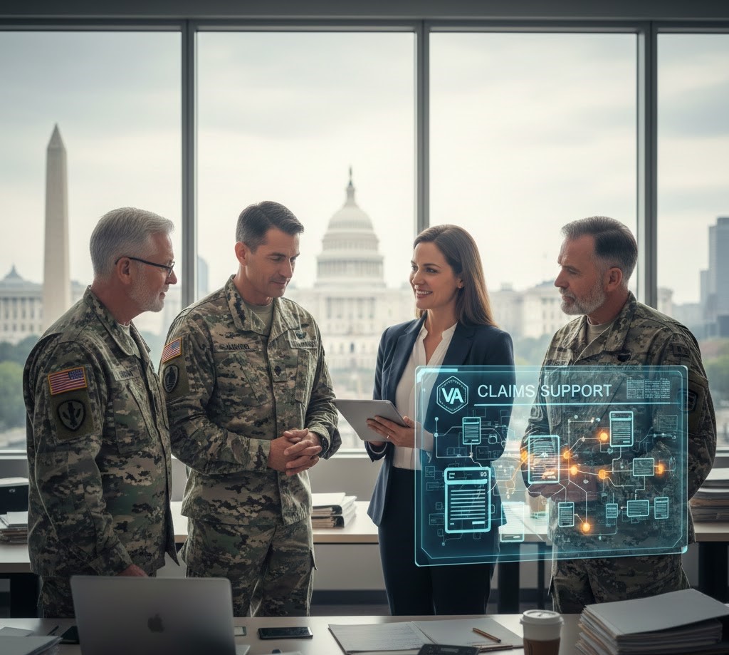 Business professional in a suit using a digital tablet for work.
