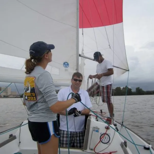 Sailing on J22 at The Corinthian Yacht Club of Piladelphia