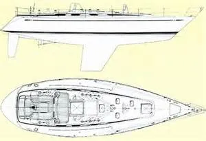Swan 43 Deck Layout