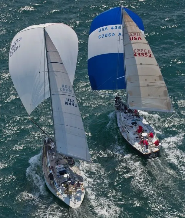 Akela III (left)  Newport to Bermuda Race