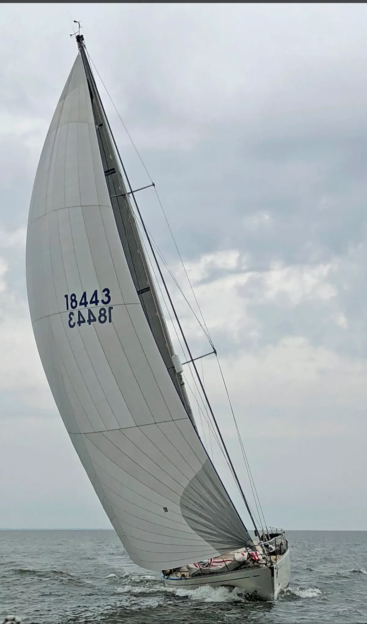 Akela III flying her Code Zero