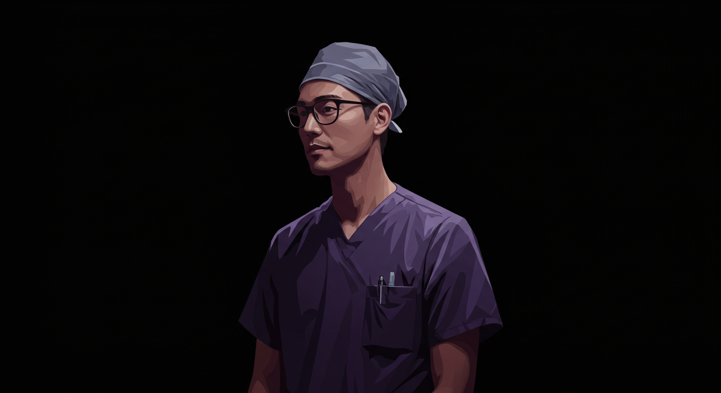 a man dressed as a healthcare worker