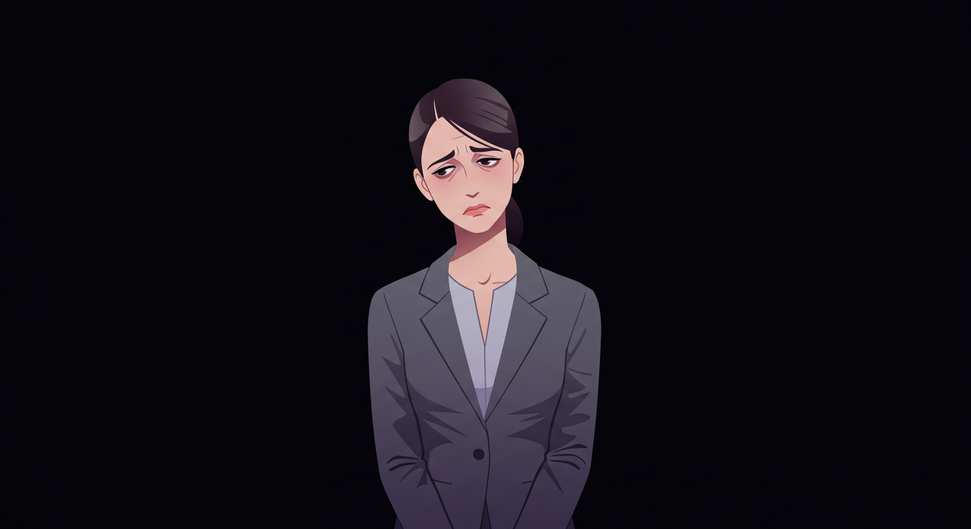 a tired / overwhelmed business woman