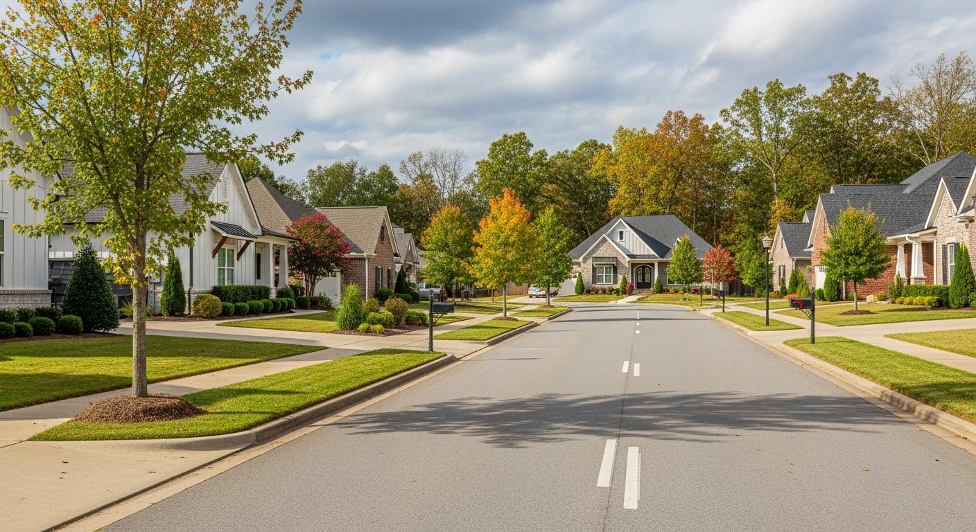 Residential neighborhood in Bentonville Arkansas