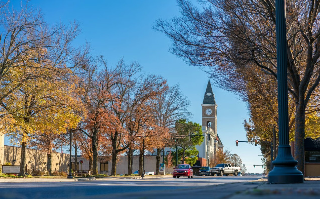 Residential neighborhood in Fayetteville Arkansas