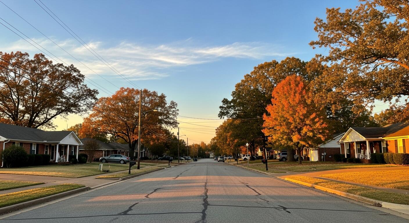 Residential neighborhood in Centerton Arkansas