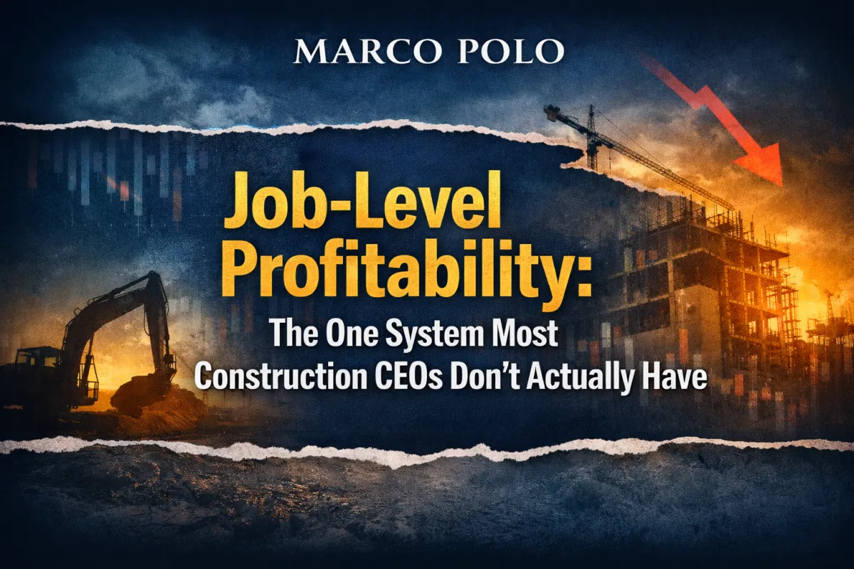 Job-Level Profitability: The One System Most Construction CEOs Don’t Actually Have