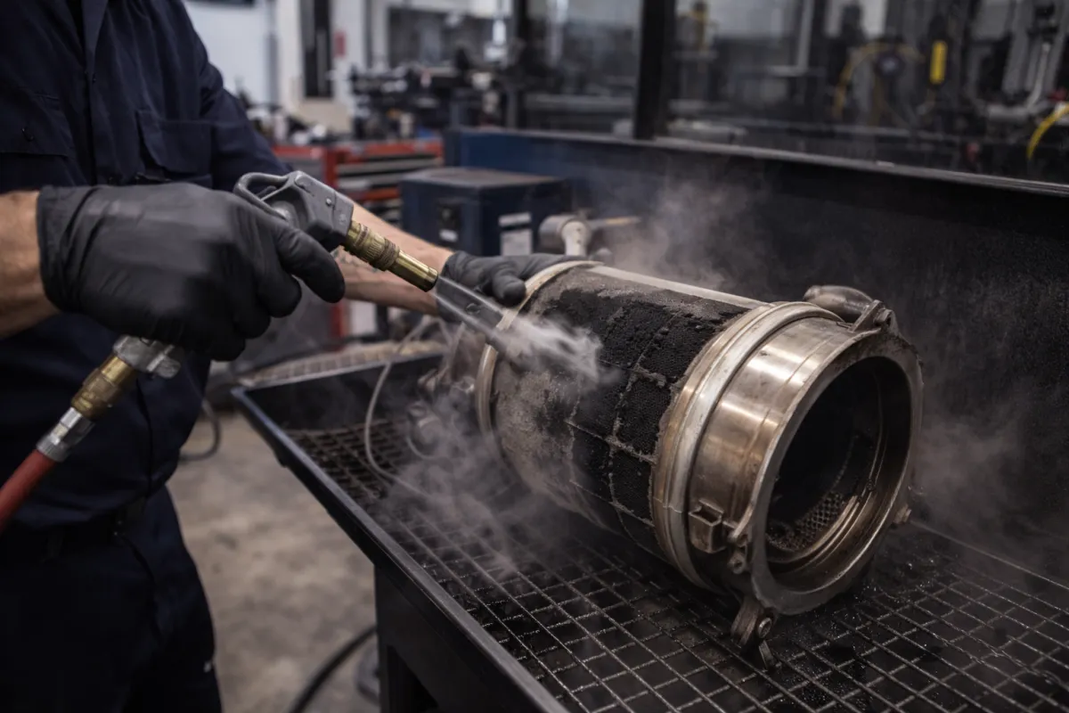 diesel injector repair close up