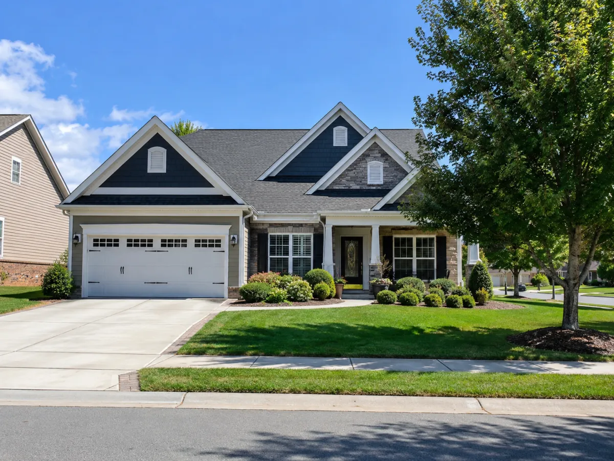 Indian Trail NC neighborhood street showing new construction homes, an example of the growth driving home values in 2026