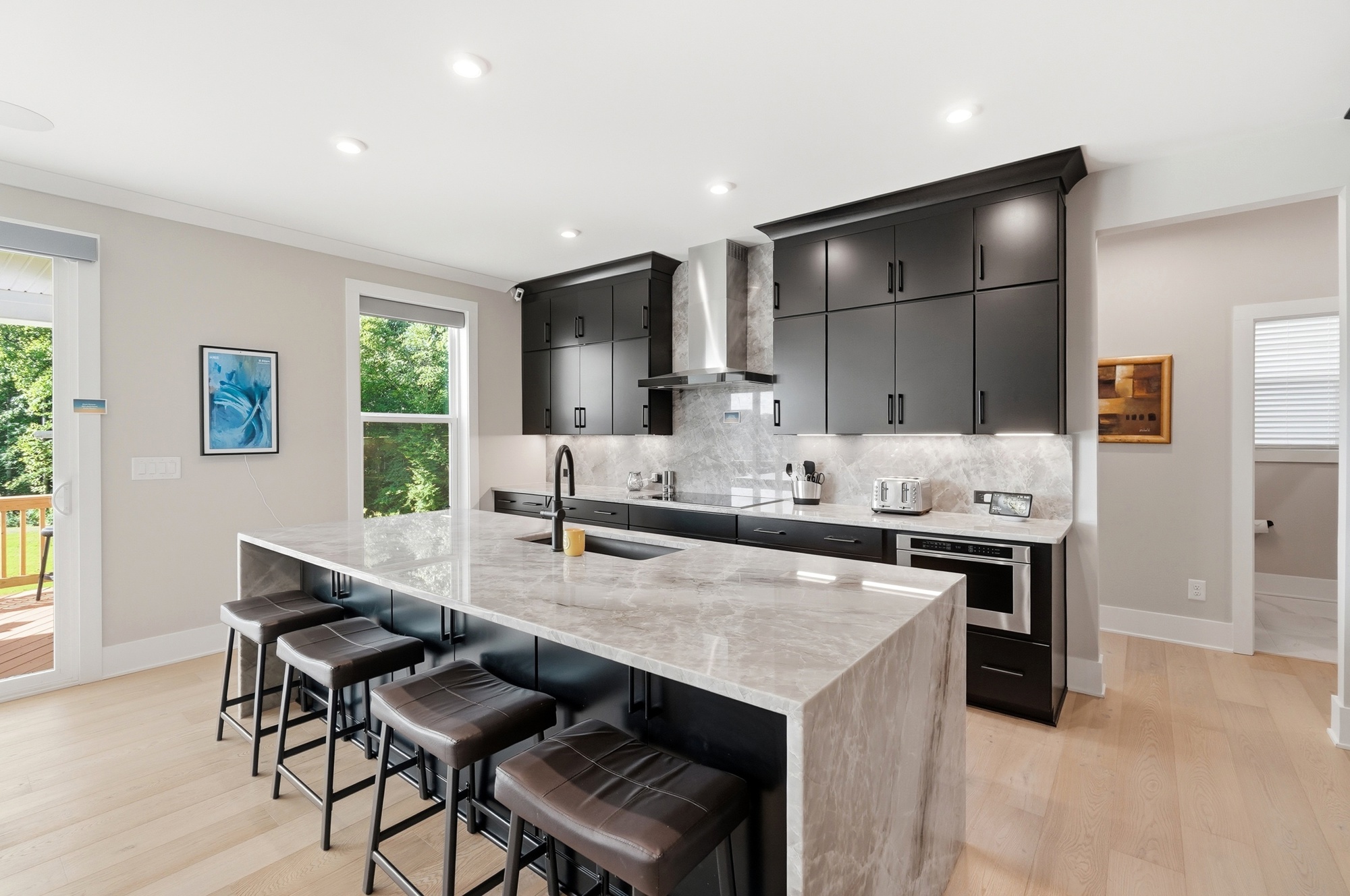 Luxurious gourmet kitchen with premium finishes